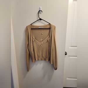 Abercrombie matching cardigan and cami set